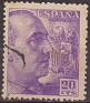 Spain 1940 Franco 20 CTS Violet Edifil 922. España 922 us. Uploaded by susofe